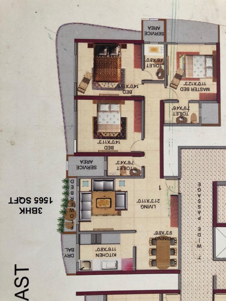 Floor Plan1 - HDIL Metropolis, Andheri West